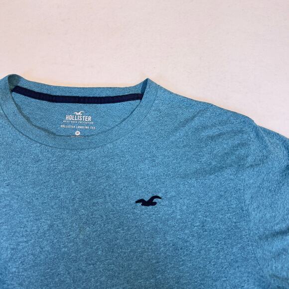 Hollister T-Shirts *Lot of 2* Men M Logo Cali Teal Blue w Bird & Slate Blue Grey - Picture 5 of 16